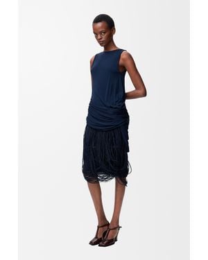 Loewe Embellished Dress - Blue