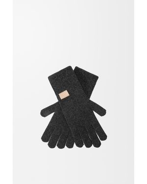 Loewe Gloves In Cashmere - Black