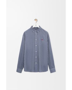 Loewe Camisa En Sedasize Hombre - Azul