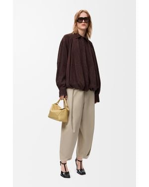 Loewe Draped Shirt - Brown