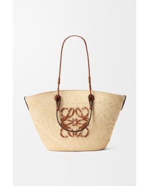 Loewe Medium Anagram Basket Bag - Natural