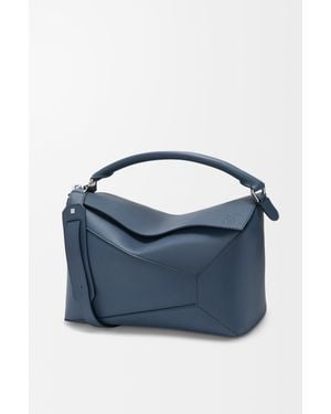 Loewe Large Puzzle Edge Bag - Blue