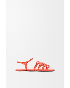 Loewe Petal Anagram Sandal - Red