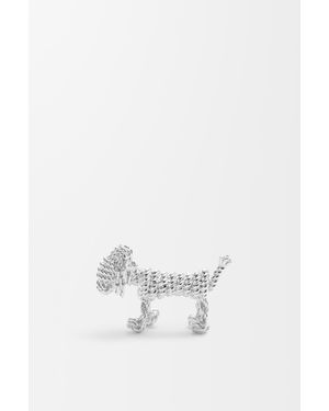 Loewe Broche Sausage Dog Mujer - Blanco
