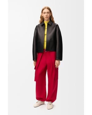 Loewe Cargo Pants - Red
