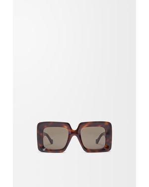 Loewe Beveled Square Maxi Anagram Sunglasses For - Multicolour