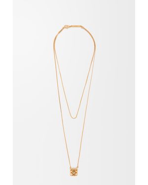 Loewe Anagram Bombé Necklace For - White