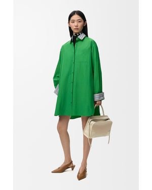 Loewe Shirt Dress - Green