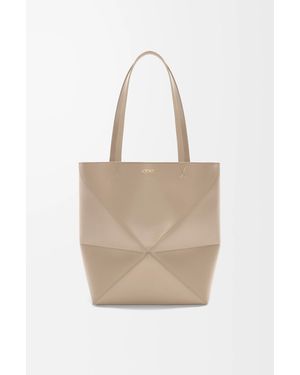 Loewe Puzzle Fold Tote Bag Medium - Natural