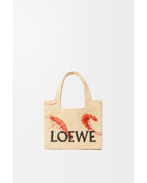 Loewe Mini Font Tote - White