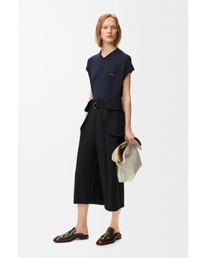 Loewe Cropped Cargo Pants - Blue
