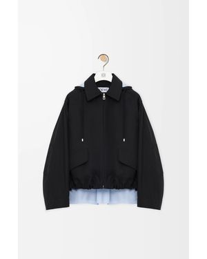 Loewe Hooded Parka - Black