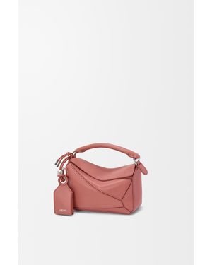 Loewe Bolso Featherlight Puzzle Mini En Piel Napa De Cordero Mujer - Rosa
