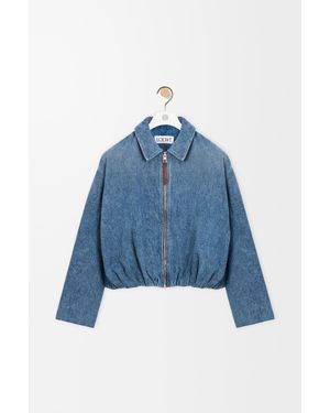 Loewe Draped Denim Jacket - Blue