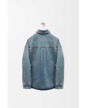 Loewe Anagram Overshirt - Blue