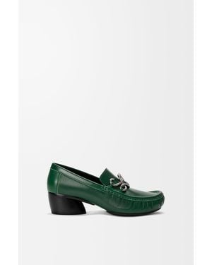 Loewe Oval Double L Loafer - Green