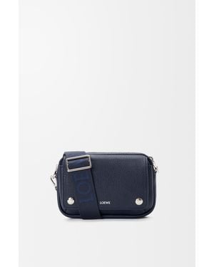 Loewe Small Pebble Messenger Bag - Blue