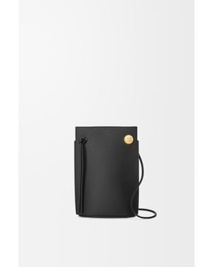 Loewe Pebble Dice Pocket In Classic Calfskin - White