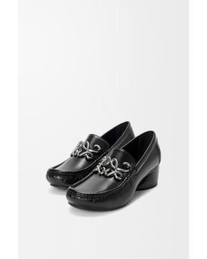 Loewe Oval Double L Loafer - Black