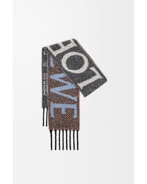 Loewe Bufanda En Mezcla De Alpaca Y Lana Mujer - Multicolor