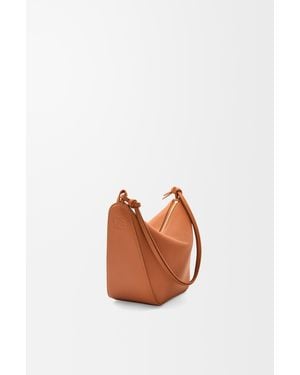 Loewe Mini Hammock Hobo En Piel De Cuero Clásica Mujer - Blanco