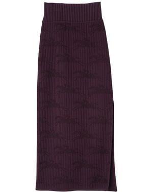 Longchamp Midi Skirt - Purple