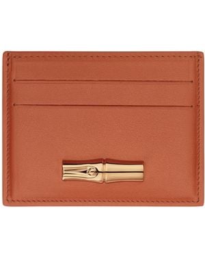 Longchamp Card Holder Le Roseau - Brown