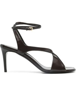 KHAITE Liria Ankle Strap Sandals - White