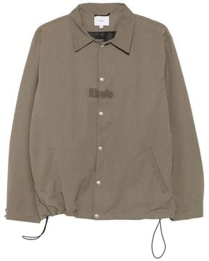 Rhude Overshirt With Embroidered Logo - Brown