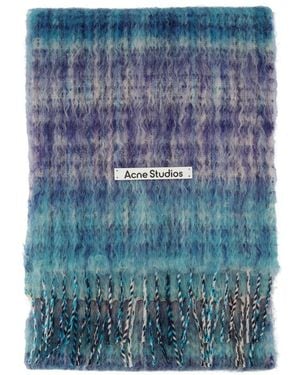 Acne Studios Wool Scarf - Blue