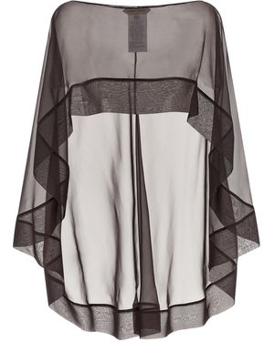 Alberta Ferretti Chiffon Scarf - Gray