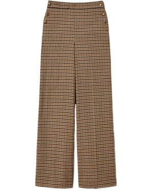 Twinset Small Check Pants - Natural