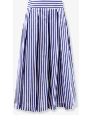 Lavi Skirt Iris Striped Cotton - Blue