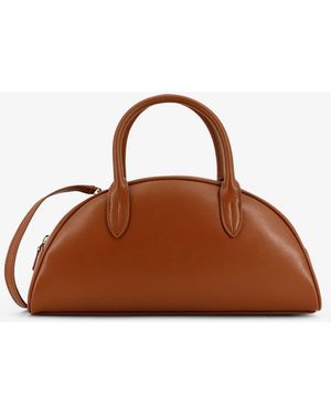 DUNST Classic Bowling Leather Shoulder Bag - Brown