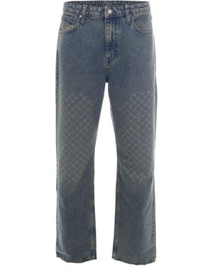 Daily Paper Jeans Amba Faded Monogram - Blue