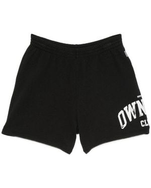 Represent Track Running Shorts Cotton - Black