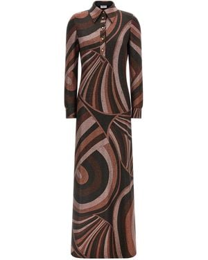 PUCCI 'Iride' Dress - Brown