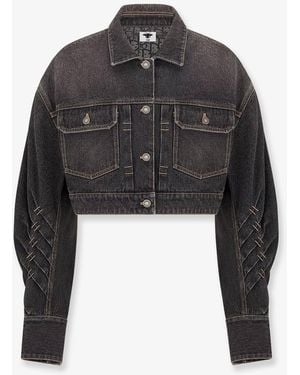 Dior Denim Jacket With Removable Bustier - Black