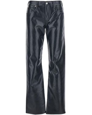 Agolde Pants With Belt Loops - Blue