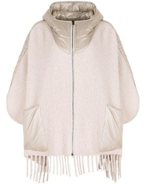 Herno Poncho Jacket - Natural