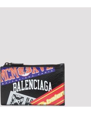 Balenciaga Cash Long Coin Card Holder - Red