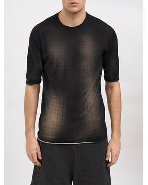 MD75 Crew Neck Cotton Sweater - Black