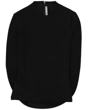Alexander Wang Solid Round Neck Top - Black
