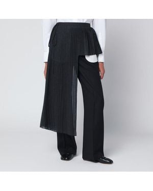 MKDT STUDIO Avery-Atelier Pleated Half-Skirt - Blue