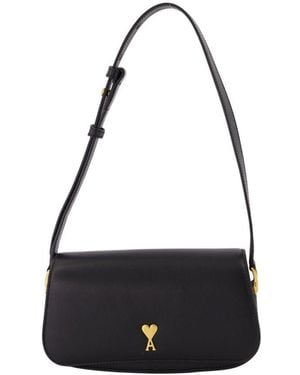 Ami Paris Paris Paris Shoulder Bag - Black