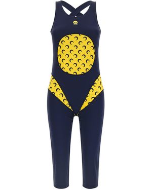 Marine Serre 'athleisure' Catsuit - Blue