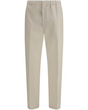 Lardini Pants Cotton Drawstring - Gray