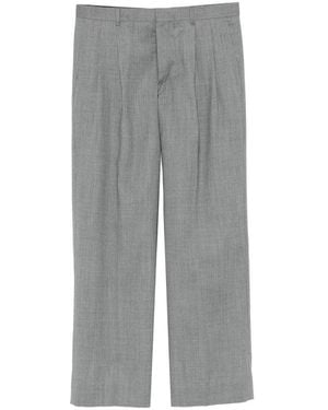 sunflower Tailored Pants Wide-Pleat Wool - Gray
