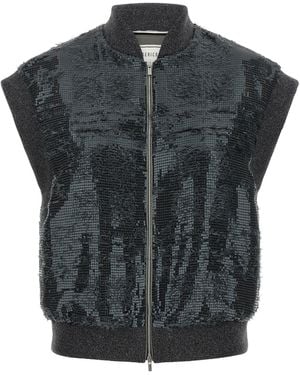 Peserico Sequin Vest - Black