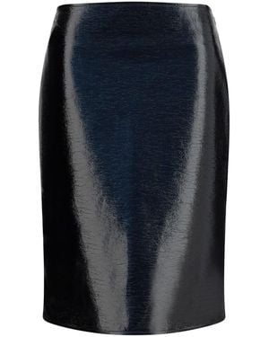Courreges Skirt Vinyl Midi - Blue